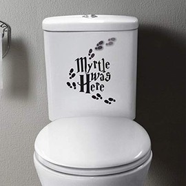Epic Modz Inspired Myrtle was Here Toilet Wall Art Vinyl Decal Sticker Child's Room Bedroom Nursery Playroom Gift