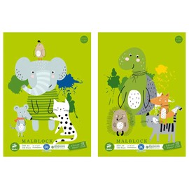 Staufen Edition Dürer Colouring Pad DIN A4 100 Sheets Glued Premium White 70 g/m² Recycled Paper Cover with 2 Motifs Pack of 1