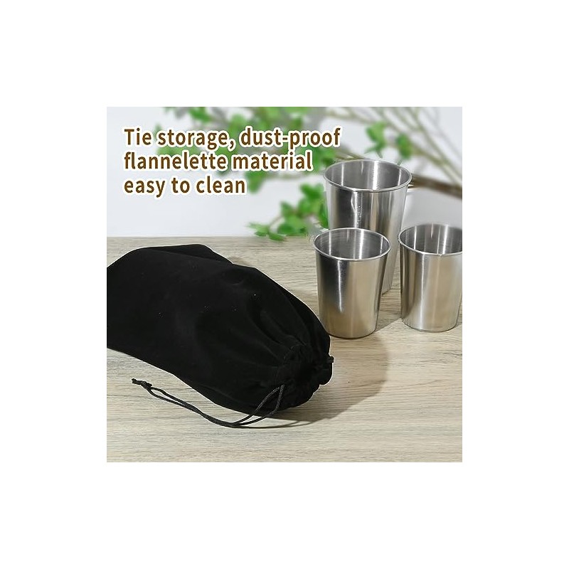 Saihisday 10Packed Silver Storage Bags, Anti-Tarnish Jewelry Storage Bags, Fabric