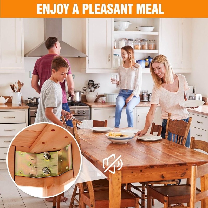 Kerf Mount Corner Bracket Set of 8,Surface Mount Corner Bracket