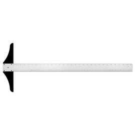 Alumicolor 30-inch Non Slip Professional Aluminum T-Square for Art Framing & Drafting, Silver
