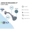 MEER FAUCETS BY CNX Regadera fija con tubo, ahorradora de