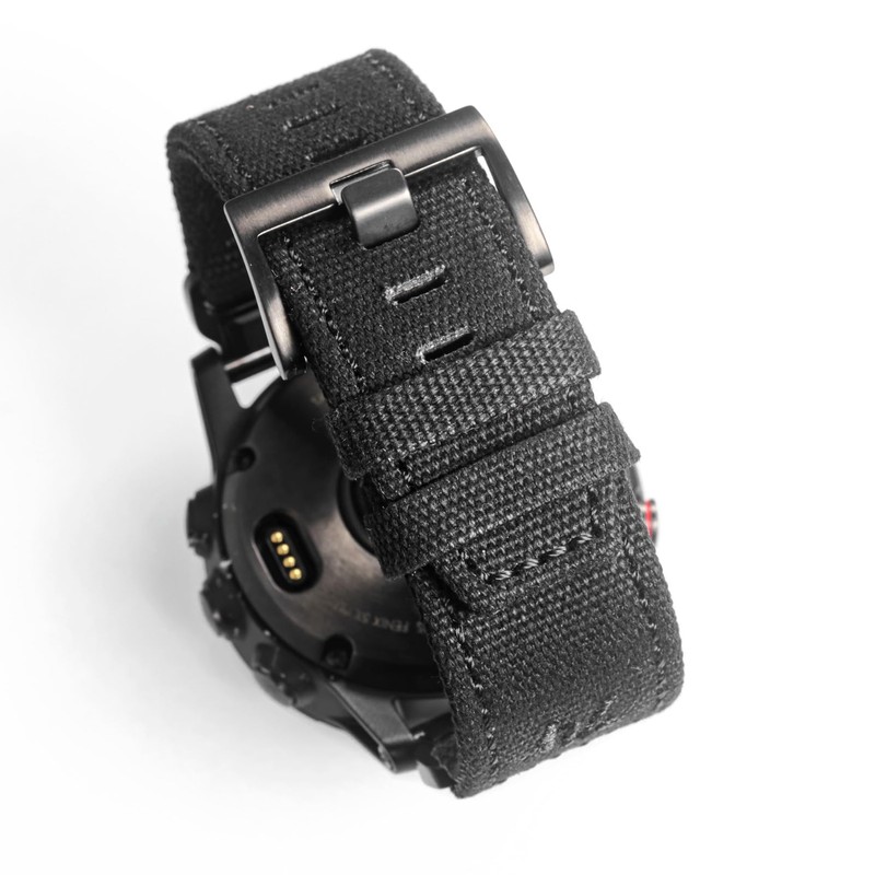 Torbollo Garmin Belt Canvas Garmin Band for Fēnix, Instinct, Tactix,