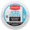 Community Coffee Classic Black, 10 Keurig Iced Coffee Pods, Dark