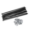 Hihaha Bicycle Steel Spokes 14G Bike Spoke 220mm Length with