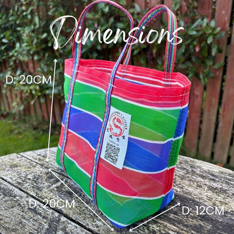 DRAGON MAMA'S KITCHEN Jia Zhi Bag- Traditional Taiwanese Mesh Tote