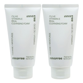 (2 pieces)Innisfree Olive Vitamin E Real Cleansing Foam / (2개)이니스프리 올리브 비타민 E 리얼 클렌징 폼