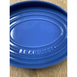 Le Creuset "Cobalt" 6.5" Oval Spoon Rest LE CREUSET Blue NWT Stoneware Ombre