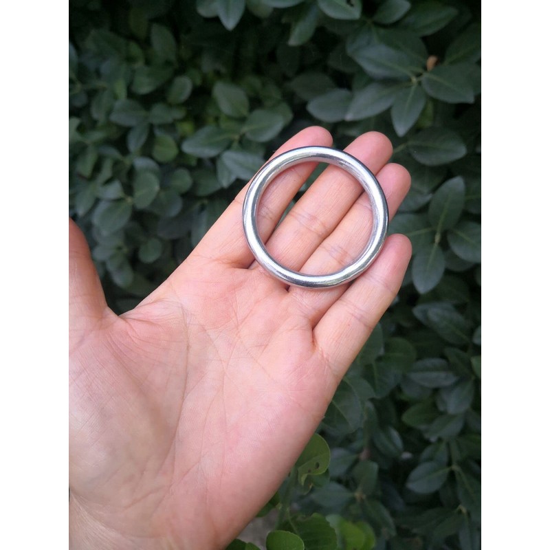 JY-MARINE Stainless Steel 316 Round Ring Welded 1/4" x 1-5/8"