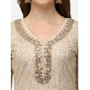 TRENDMALLS Women's Cotton Embroidery Kurta Sharara Suit Set(UKTM.G63-Offwhite-4XL)