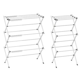 Jophaiipy Foldable Drying Rack Clothing,Clothes Drying Rack Folding Indoor and Outdoor Rack,Laundry Drying Rack Collapsible-Black White