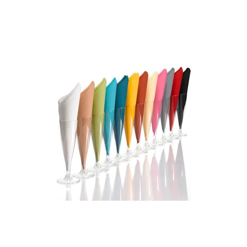 Homéa, Set of 12 Napkins Prefolded 3 Ply 40 x