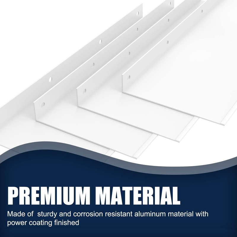 Pearwow Gutter Valley Splash Guard,Aluminum Rain Diverter Roofing Gutter Splash