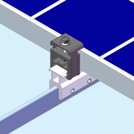 Magerack 4 End Clamp Standing Seam Metal Roof Solar Panel Module Mounting Racking Kits