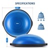 ZELUS ZELUS 25in. Balance Ball | 600lb Inflatable Half Exercise