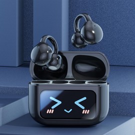 Earbuds with Screen - Smart Wireless Earbuds Waterproof | Noise-Cancelling Audio Audio Earphones Ai Translation Sports Clip Earplugs for Gym Home Travel Exercise Work Adventures Commute Daily Use