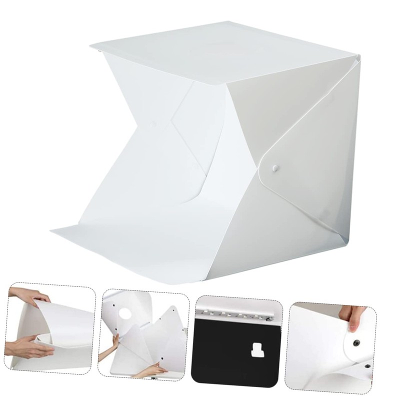 CIYODO Led Photo Light Box Tent 20cm Portable Softbox 4