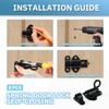 8PCS Self-Closing Latch - Spring Door Lock - Door Latch