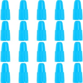 OUGER Presta Valve Caps Blue,Plastic Bike Dust Caps Tire - Bicycle Presta/French Valve stem Cover for MTB Mountain/Road Bikes, Bike Accessories,Outdoors(20 Pack)