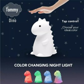 Globe 13099 Tommy Dinosaur Multi-Color Changing Integrated LED Night Light