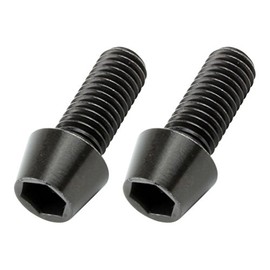 POSH M8X20 900820-T9 Motorcycle Supplies, Tapered Cap Bolts, Stainless Steel, Black, 2 Pieces