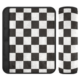QwThum - Funda para cinturón de seguridad, 2 unidades, suave, linda, para cinturón de seguridad, soporte para la cabeza, el cuello, la correa de hombro para asientos de coche, silla alta, mochila para