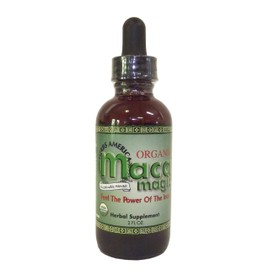 Maca Magic USDA Organic Maca Extract Glass Bottle with Glass Dropper (2 oz)