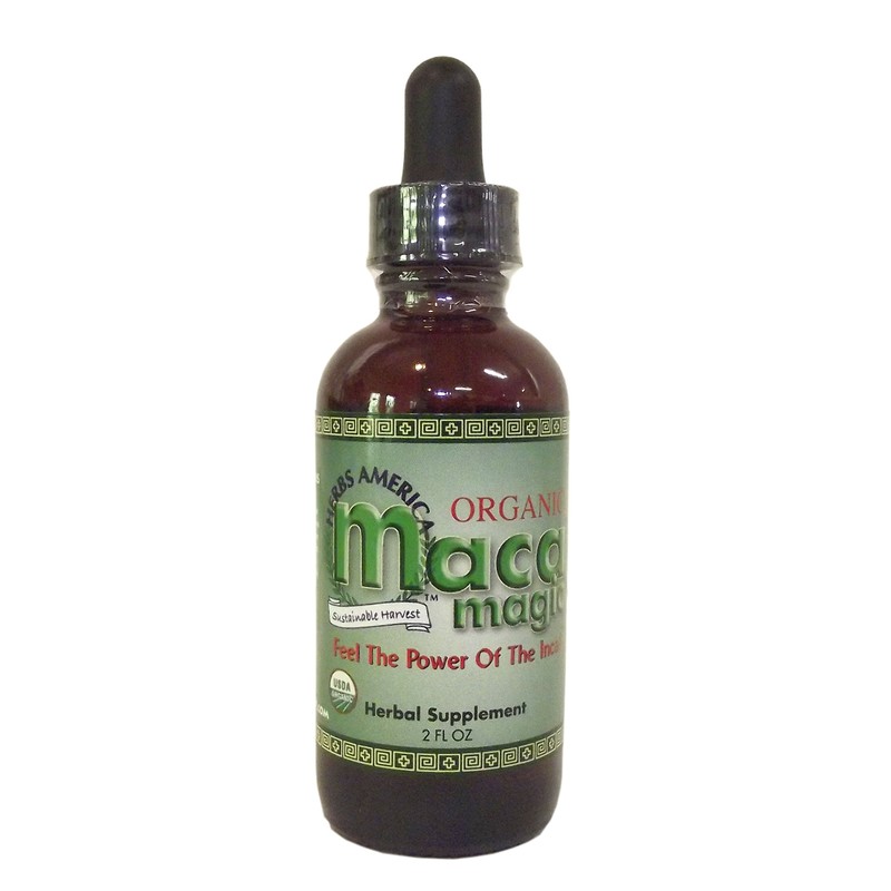 Maca Magic USDA Organic Maca Extract Glass Bottle with Glass