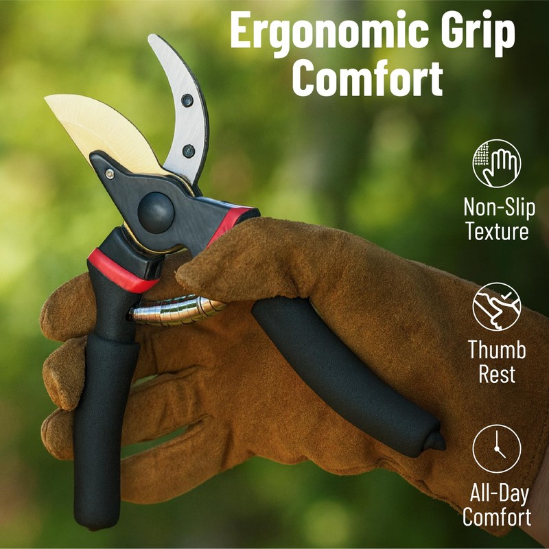 Mr. Pen- Pruning Shears, Garden Shears, 8" Professional, Titanium Blade,