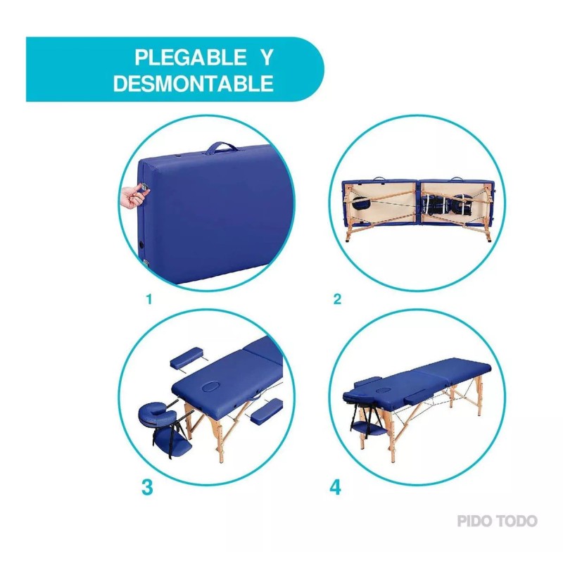 X-PROSS X PROSS CMTT01BKPRO Camilla portátil para tatuajes color azul