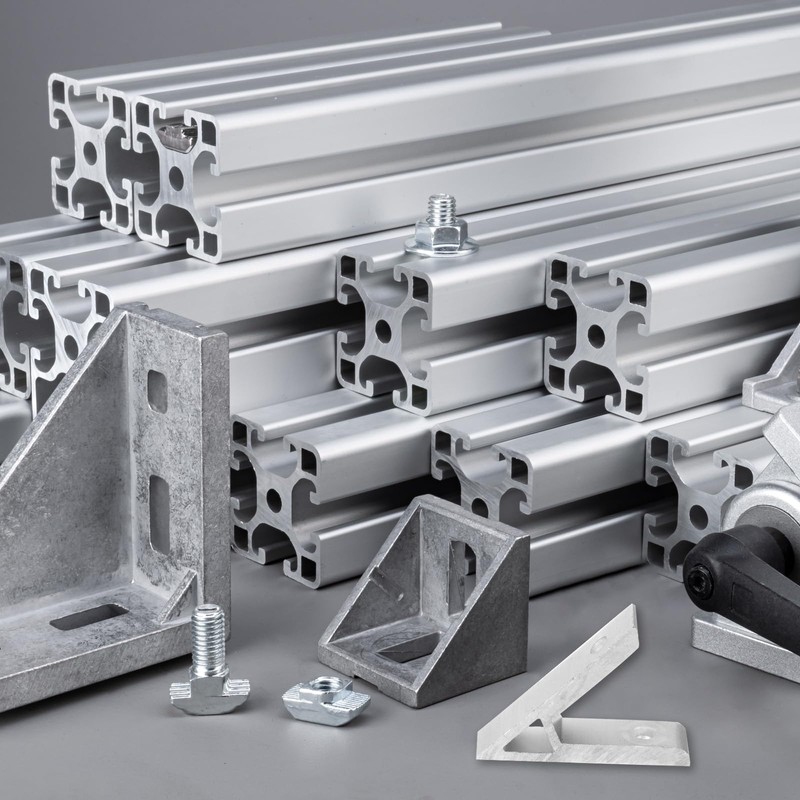 PATIKIL 45 Degree Angle Corner Brackets, 4Pcs 2.32x0.55 Inch Aluminum