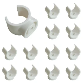 100 Packs 1/2 and 3/4 Inch PEX Clips, 16 mm Pipe Clamp Pipe Holder PEX Tubing Clamps PVC Water Pipe Support Hangers U-Hook Plastic Pipe Clamp Tools, (1/2, 3/4 Inch)