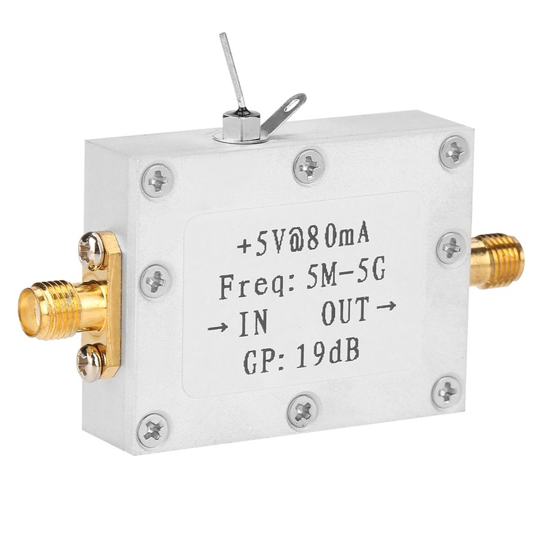 5M-5GHz Wideband RF Signal Amplifier Gain 19dB@2G Broadband Amplification