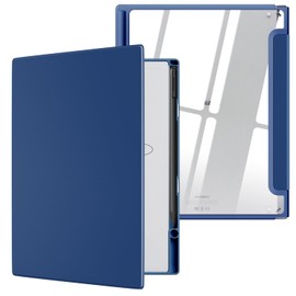 Xuanbeier Case for Remarkable 2 10.3 Inch Digital Paper 2020 Released Shell Transparent Back- Protective Book Folio Cover with Built-in Pen Holder,Darkblue