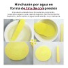 300 Pc Esponja Facial Comprimida Para Limpieza Y Exfoliación
