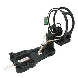 Safari Choice Archery 4-Pin Fiber Optic 0.019" Bow Sight, Black