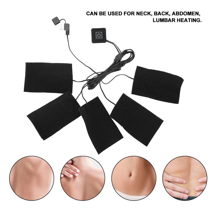 Heating Mat for Clothing, 5-in-1 Waterproof Heating Pad with 3