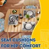 AAAAAcessories D-Shaped Chair Cushions, 2" Thick Dining Chair Pads with