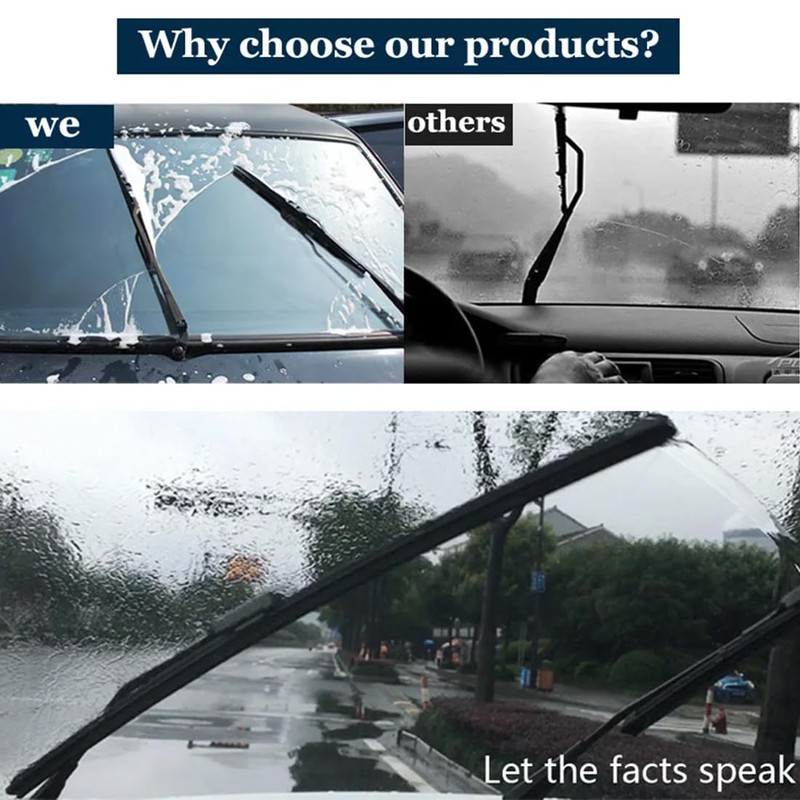 CRLLDPM 1 Pair Universal Windscreen Wiper Rubber, 70 cm Wiper