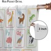 Alphabet ABC Kids Curtains, Colorful Cartoon Animal Learning Daycare Preschool