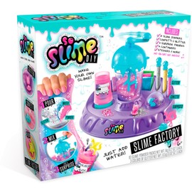 So Slime DIY Slime Factory Kit by Canal Toys – Make 10 Colorful Slimes – Just Add Water, No Glue or Mess – Includes Glitter, Confetti & Surprise Figures – Fun Slime Making Kit for Kids Ages 6+