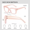 YMRFW Square Blue Light Blocking Glasses for Women Men Retro
