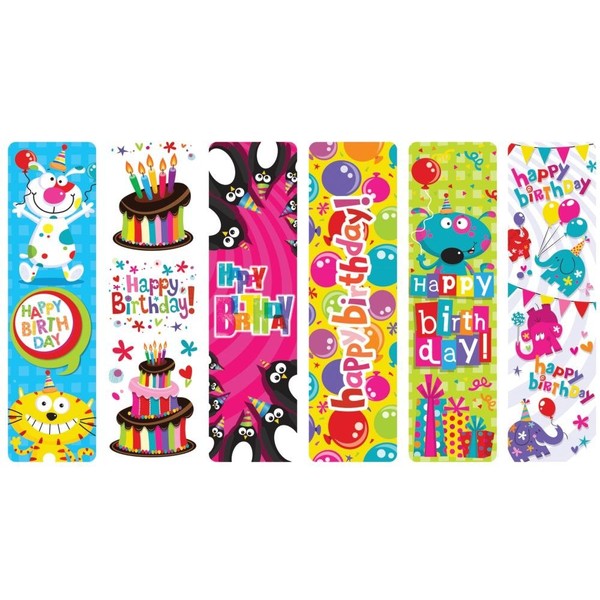 Raymond Geddes Happy Birthday Assorted Bookmarks For Kids (Pack of 100)