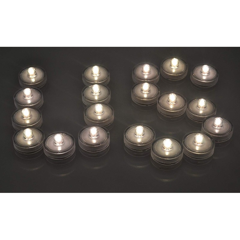 SAMYO - Juego de 12 luces LED sumergibles impermeables para