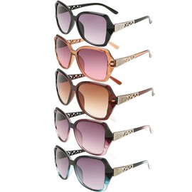Syylqyr 5 Pcs Women's Sunglasses, Glasses Oversized Large Sunglasses Women Classic Trend Ladies Women Sun Glasses Women