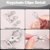 BESARME 460PCS Keychain Making Kit, Key Chain Clips with Key