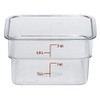 Cambro 2SFSCW135 Food Storage Container, 2 Quart, 7-1/4" x 7-1/4"