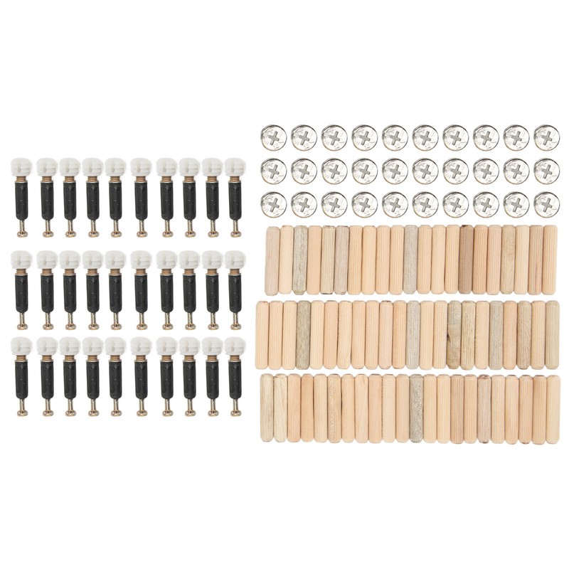 Cam Fittings Set with Dowel Pre Inserted Nut for Cabinet