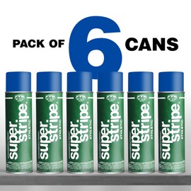 Fox Valley Athletic Field Marking Spray Paint – Water-Based Marking Paint, Vibrant, Fast-Drying & Long-Lasting – For Grass, Turf, Dirt, Sports & Outdoor Fields – Athletic Blue, 18 oz (6-Pack)