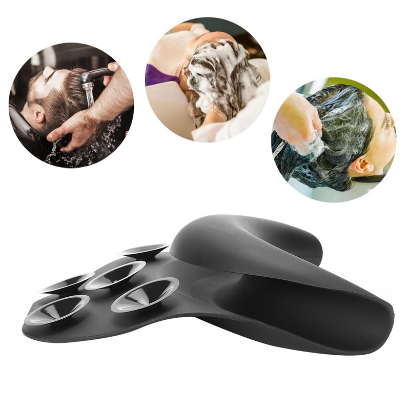 Silicone Curved Pillow Shampoo Bed Neck Rest Hair Wash Pillow